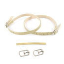 5 Pairs High Heels Leather Shoes Anti-heel Laces(Gold)