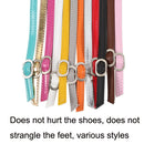 5 Pairs High Heels Leather Shoes Anti-heel Laces(Silver)