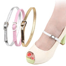 5 Pairs High Heels Leather Shoes Anti-heel Laces(Yellow)