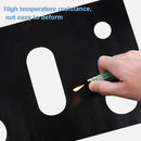 Gas Stove 5-hole Oil-proof Pad Teflon Protective Cover Anti-dirty Pad, Size: 0.3mm(Black)