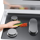 Gas Stove 5-hole Oil-proof Pad Teflon Protective Cover Anti-dirty Pad, Size: 0.3mm(Black)