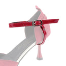 2 Pairs No Installation Triangle High Heels Anti-Drop Laces(Big Red)