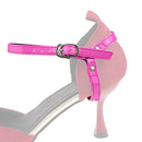2 Pairs No Installation Triangle High Heels Anti-Drop Laces(Rose Red)