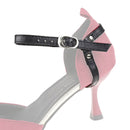 2 Pairs No Installation Triangle High Heels Anti-Drop Laces(Matt Black)