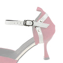 2 Pairs No Installation Triangle High Heels Anti-Drop Laces(Mirror White)