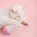 Cat Interactive Toy to Relieve Boredom Feather Tumbler Amusing Cat Stick(Green+Gray)