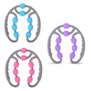 2 PCS Eight Round Yoga Training Roller Ring-Shaped Leg Massager(Purple)