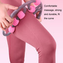 2 PCS Eight Round Yoga Training Roller Ring-Shaped Leg Massager(Purple)