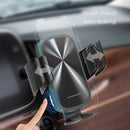 Car Outlet Wireless Charge Smart Sensing Open Mobile Phone Frame(Ordinary Mirror+Wire+Air Clip+Suction Cup Bracket)