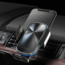 Car Outlet Wireless Charge Smart Sensing Open Mobile Phone Frame(Ordinary Mirror+Wire+Air Clip+Suction Cup Bracket)