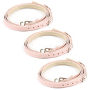 3 Pairs Cross Section High Heels Leather Shoes Anti-Heel Laces(Pink)