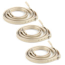 3 Pairs Cross Section High Heels Leather Shoes Anti-Heel Laces(Gold)