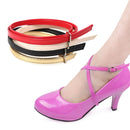 3 Pairs Cross Section High Heels Leather Shoes Anti-Heel Laces(Skin Color)