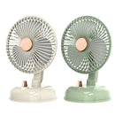F10 Portable Quiet Desktop Retro Moving Head USB Fan(Bean Green)