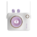 GL106 USB Rechargeable Hand-Held Portable No-Leaf Mini Camera Fan, Style Rabbit (Purple)