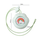 Summer Mini USB Portable Hanging Neck Fan, Style:(Rainbow (Pink))