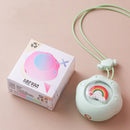 Summer Mini USB Portable Hanging Neck Fan, Style:(Rainbow (Pink))