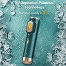 IPL Freezing Point Epilator Rechargeable and Plug-in Dual-use Hair Removal Device,EU Plug(Grey)