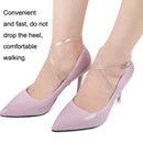 5 Pairs Long Transparent Laces Invisible Anti-Heel Shoelaces(Transparent)