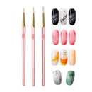 3 Sets 3 In 1 Electric Plating Rod Manicure Pencil(Rose Gold)