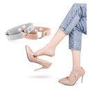 3 Pairs High Heels Fixing Anti-Straps Lace Non-Slip Belt Decorative Buckle(Light Brown)