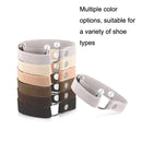 3 Pairs High Heels Fixing Anti-Straps Lace Non-Slip Belt Decorative Buckle(Beige)