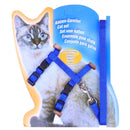 5 PCS I-shaped Nylon Cat Leash Pet Chest Strap(Blue)
