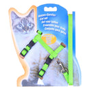 5 PCS I-shaped Nylon Cat Leash Pet Chest Strap(Green)