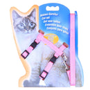 5 PCS I-shaped Nylon Cat Leash Pet Chest Strap(Pink)