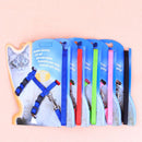 5 PCS I-shaped Nylon Cat Leash Pet Chest Strap(Pink)