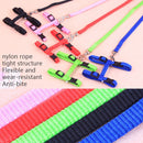 5 PCS I-shaped Nylon Cat Leash Pet Chest Strap(Blue)