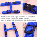 5 PCS I-shaped Nylon Cat Leash Pet Chest Strap(Blue)