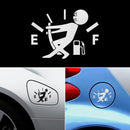 10 PCS Pull Fuel Tank Pointer To Full Hellaflush Reflective Vinyl Car Sticker(Silver White)