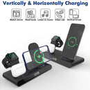 SY-011 15W Wireless Fast Charge Stand Clock Three-in-One Folding Wireless Charger( White )