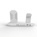 SY-011 15W Wireless Fast Charge Stand Clock Three-in-One Folding Wireless Charger( White )