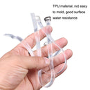 5 Pairs Transparent Silicone Invisible High Heels Leather Shoes Anti-Heel Laces(Transparent)