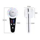 USB Charging Red and Blue Light Hot and Cold Hammer Beauty Instrument(Black)