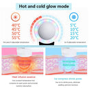 USB Charging Red and Blue Light Hot and Cold Hammer Beauty Instrument(Black)