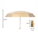 Small Golden Umbrella Titanium Alloy Flat Umbrella Mini Sun And Rain Umbrella Sunshade(Ink Green)