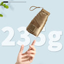 Small Golden Umbrella Titanium Alloy Flat Umbrella Mini Sun And Rain Umbrella Sunshade(Ink Green)