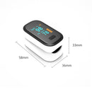 Finger Clip OLED Screen Pulse Oximeter, Colour: Black(English Standard Packaging)