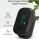 Finger Clip OLED Screen Pulse Oximeter, Colour: Black(English Neutral Packaging)