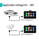 Wireless Bluetooth Carplay Portable Navigation Adapter Motorcycle Truck Car(V41)