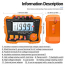 ANENG MH10 Digital High Precision Insulation Resistance Tester(Blue)