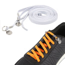 1 Pair Sports Casual Color Stretch Free Shoe Lace(White)
