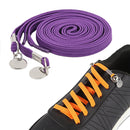 1 Pair Sports Casual Color Stretch Free Shoe Lace(Purple)