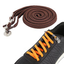 1 Pair Sports Casual Color Stretch Free Shoe Lace(Brown)