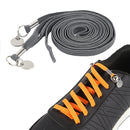 1 Pair Sports Casual Color Stretch Free Shoe Lace(Dark Gray)