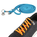 1 Pair Sports Casual Color Stretch Free Shoe Lace(Lake Blue)