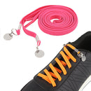 1 Pair Sports Casual Color Stretch Free Shoe Lace(Hot Pink)